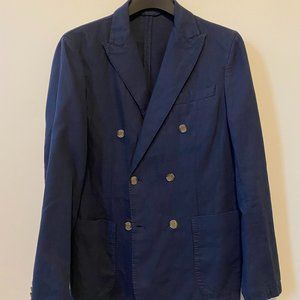 Scalpers New Redvill Navy Double Breasted Blazer
